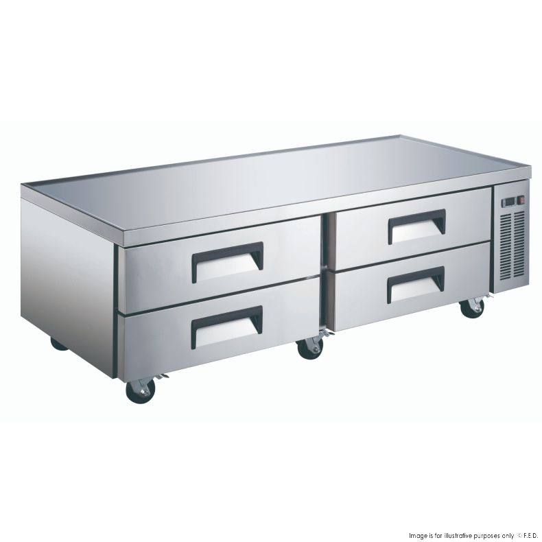 FED-X Chef Base Refrigeratied Drawer Bench 450L - XCB-72 - Catering Sale