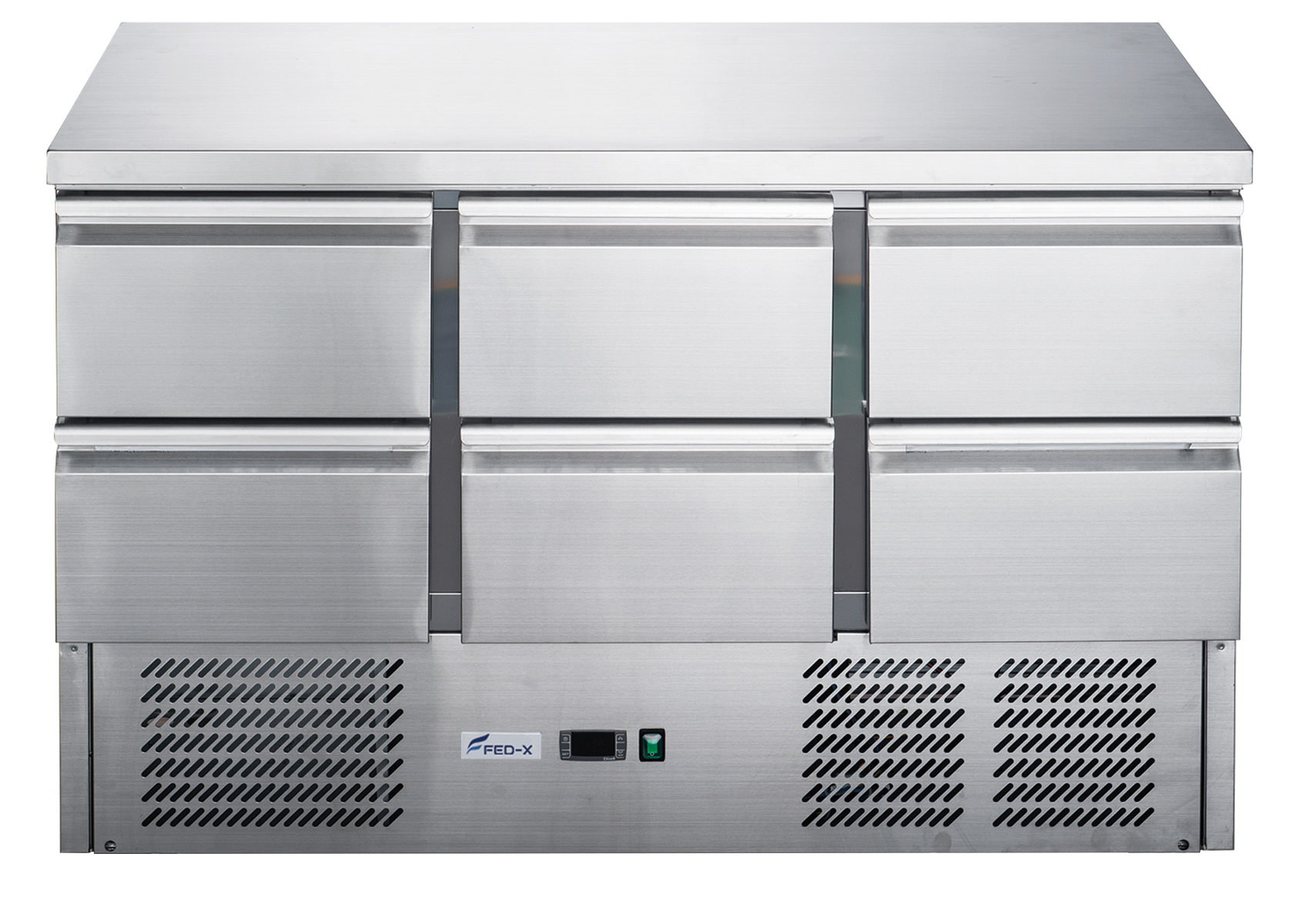 FED-X XGNS1300-6D Six Drawer Compact Workbench Fridge 368L 1368mmW
