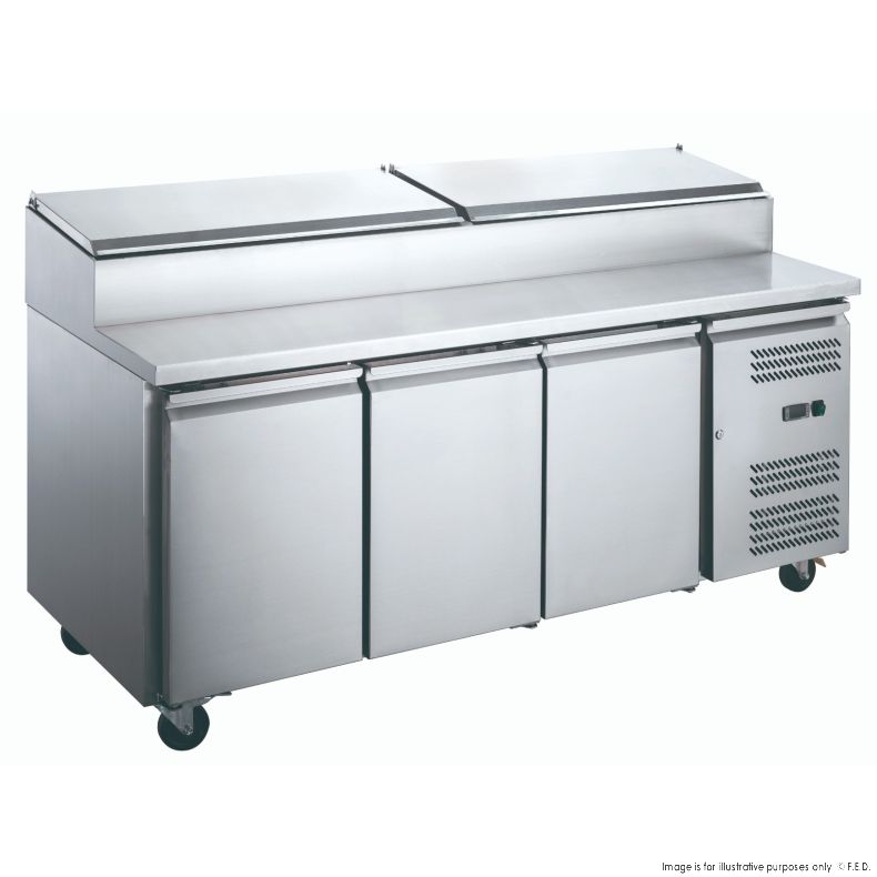 FED-X S/S Three Door Sandwich Counter - XSS7C18S3V 1795mmW