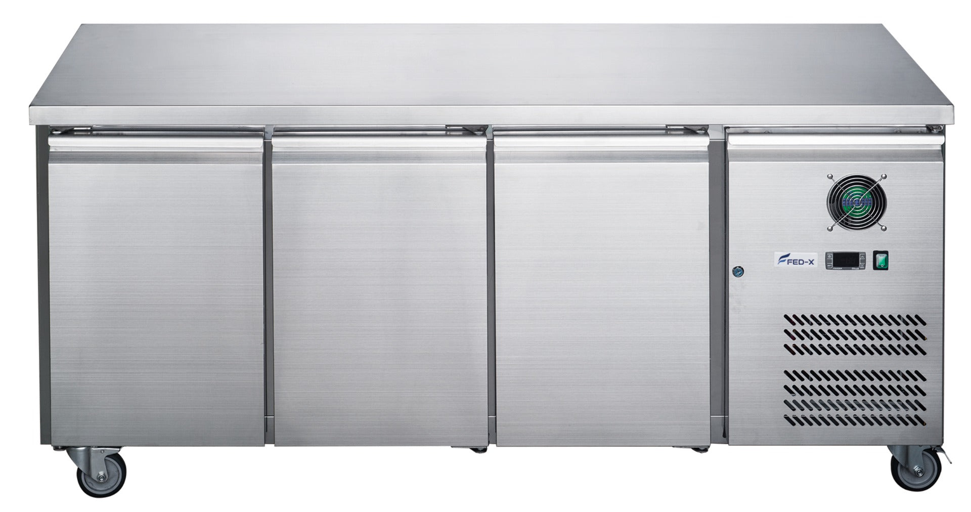FED-X XUB6F18S3V S/S Three Door Bench Freezer 339L W1795mm