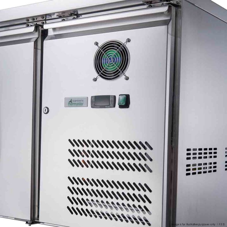 FED-X S/S Two Door Sandwich Counter - XSS7C13S2V - Catering Sale