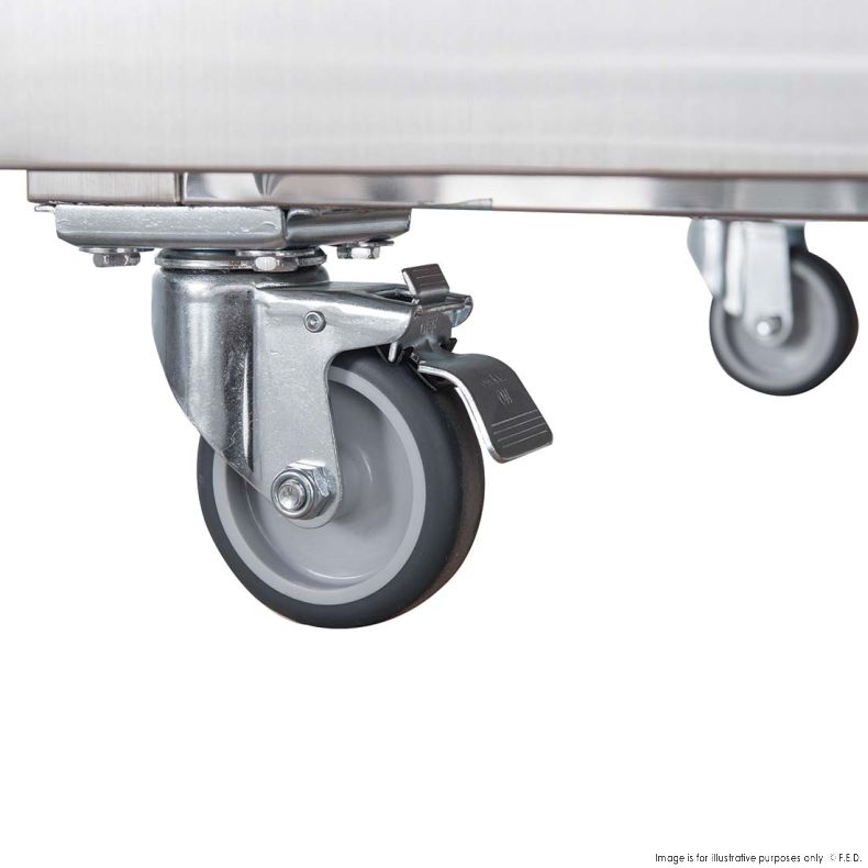 FED-X XURF600SFV S/S Single Door Upright Freezer 600L W680mm