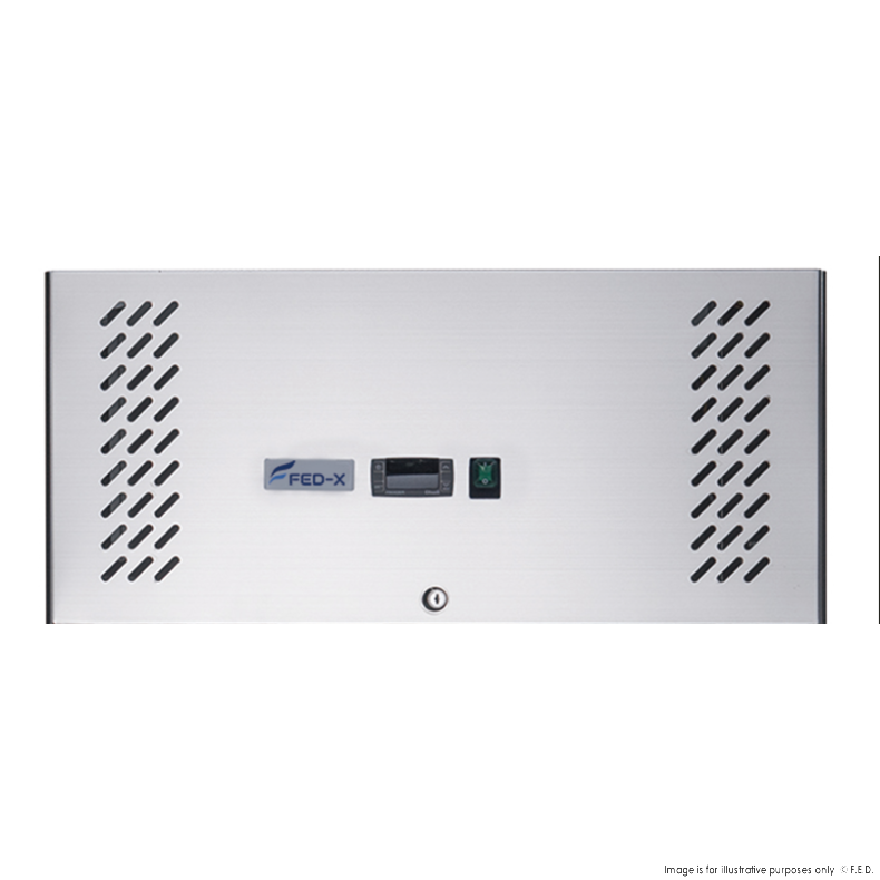 FED-X XURC600G1V S/S Full Glass Door Upright Fridge 600L W680mm