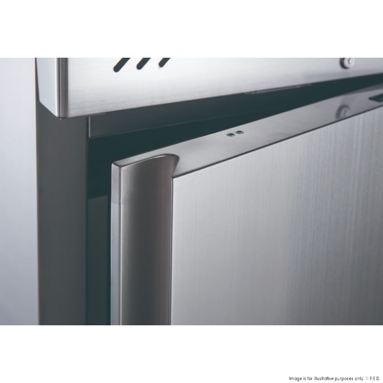 FED-X S/S XURF650S1V Two Door Upright Freezer 650L W740mm