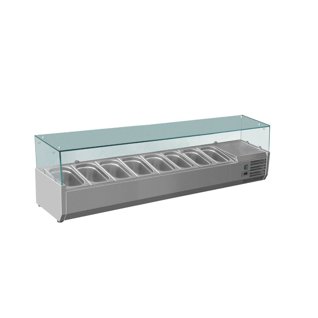 FED-X XVRX1800/380 Flat Glass Salad Bench W1800mm
