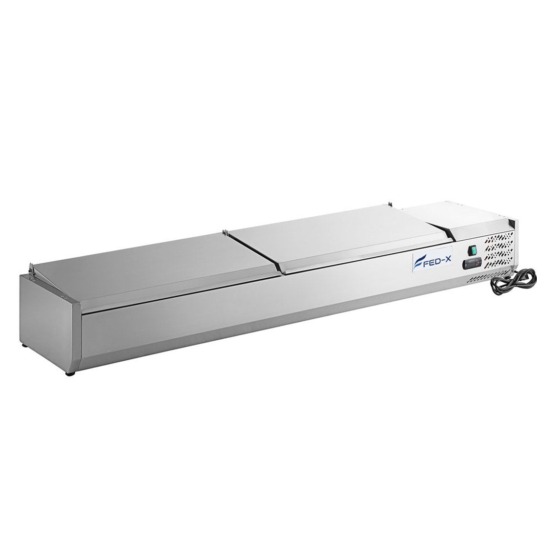 FED-X XVRX2000/380S Salad Bench with Stainless Steel Lids W2000mm