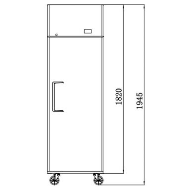 ATOSA YBF9206 Compact Single Door Upright Fridge 410L