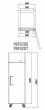 ATOSA YBF9207 Compact Single Door Upright Freezer 410L