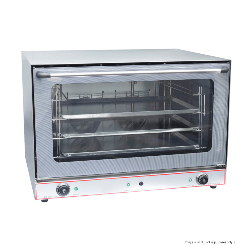 Convectmax YXD-8A/15E Heavy Duty Stainless Steel Convection Oven w/ Press Button Steam