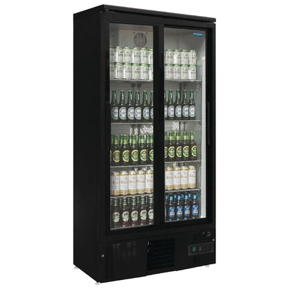 Polar GJ448-A Double Door Back Bar Display Coolers Sliding Doors 490L