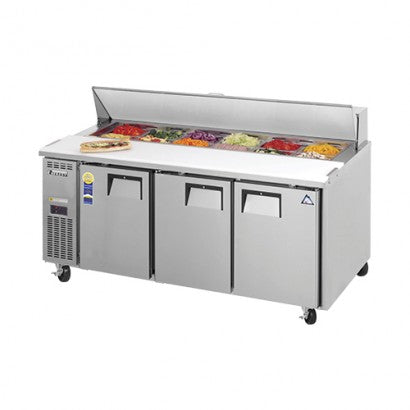 Everest B180S-3RRRS-E Side Mount Sandwich Prep. Table 469L