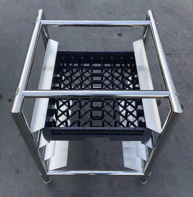 Kitchen Knock KJ-660 KB 3 TIERS UNDERBENCH DISHWASHER BASKET RACK / W600-D600-H850 mm