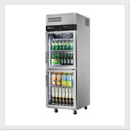 Turbo Air KR25-2G Top Mount Glass Door Refrigerator - Catering Sale