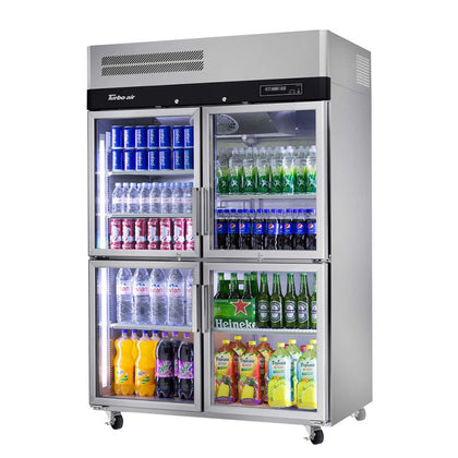 Turbo Air KR45-4G-N(HC) Upright Glass Four Half Door Fridge 1210L