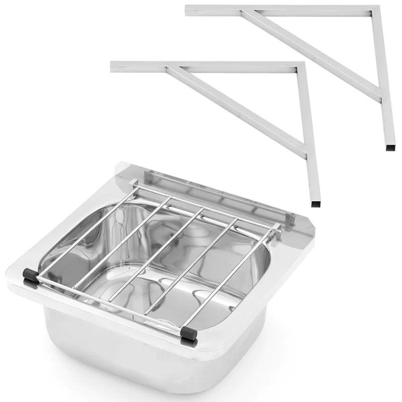 3monkeez AB-CS-B Cleaners Sink With Wall Mount Brackets