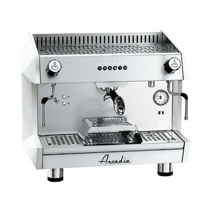 ARCADIA ARCADIA-G1  Professional Espresso coffee machine SS polish white 1 Group
