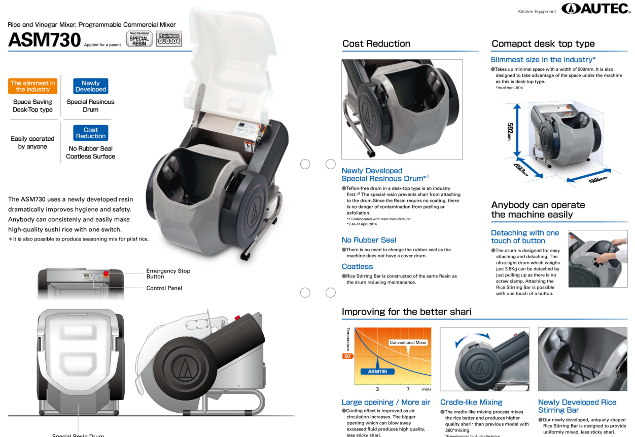 AUTEC ASM730CE RICE MIXER