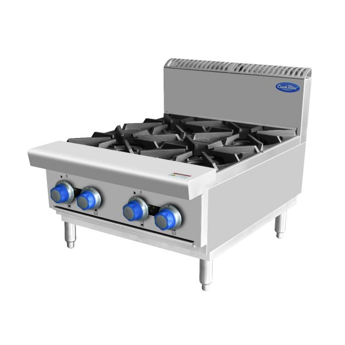 COOKRITE AT80G4B-C BENCHTOP GAS OPEN 4 BURNER