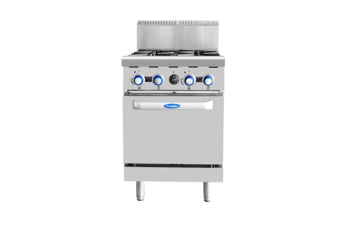 COOKRITE AT80G4B-O GAS 4 BURNER WITH OVEN