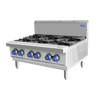 COOKRITE AT80G6B-C BENCHTOP GAS OPEN 6 BURNER