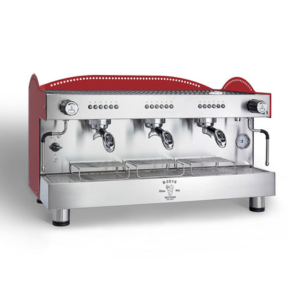 Bezzera BZB2016R3DE 3L Red 3-Group Professional Espresso Machine
