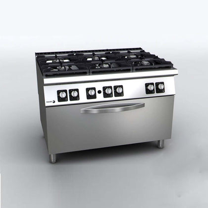 Fagor Kore 900 Series Gas 6 Burner with Gas Oven  C-G961OPH