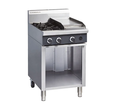 Cobra C6C_LPG 600mm Two Burner n Griddle Gas Cooktop