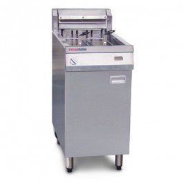 Austheat AF812 Austheat Single Pan Two Basket Floor Model Fryers