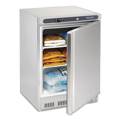 Polar CD081-A Single Door Undercounter Freezer - Stainless Steel - Catering Sale