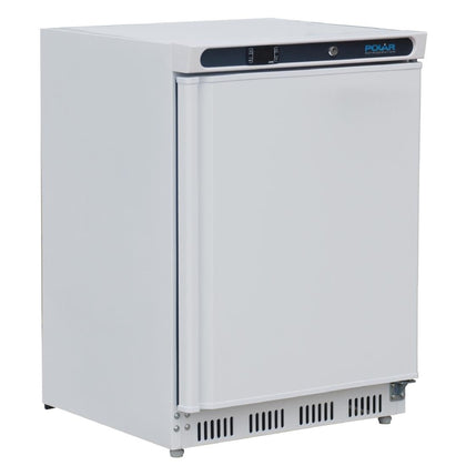 Polar CD610-A  Single Door Undercounter Fridge - white - Catering Sale