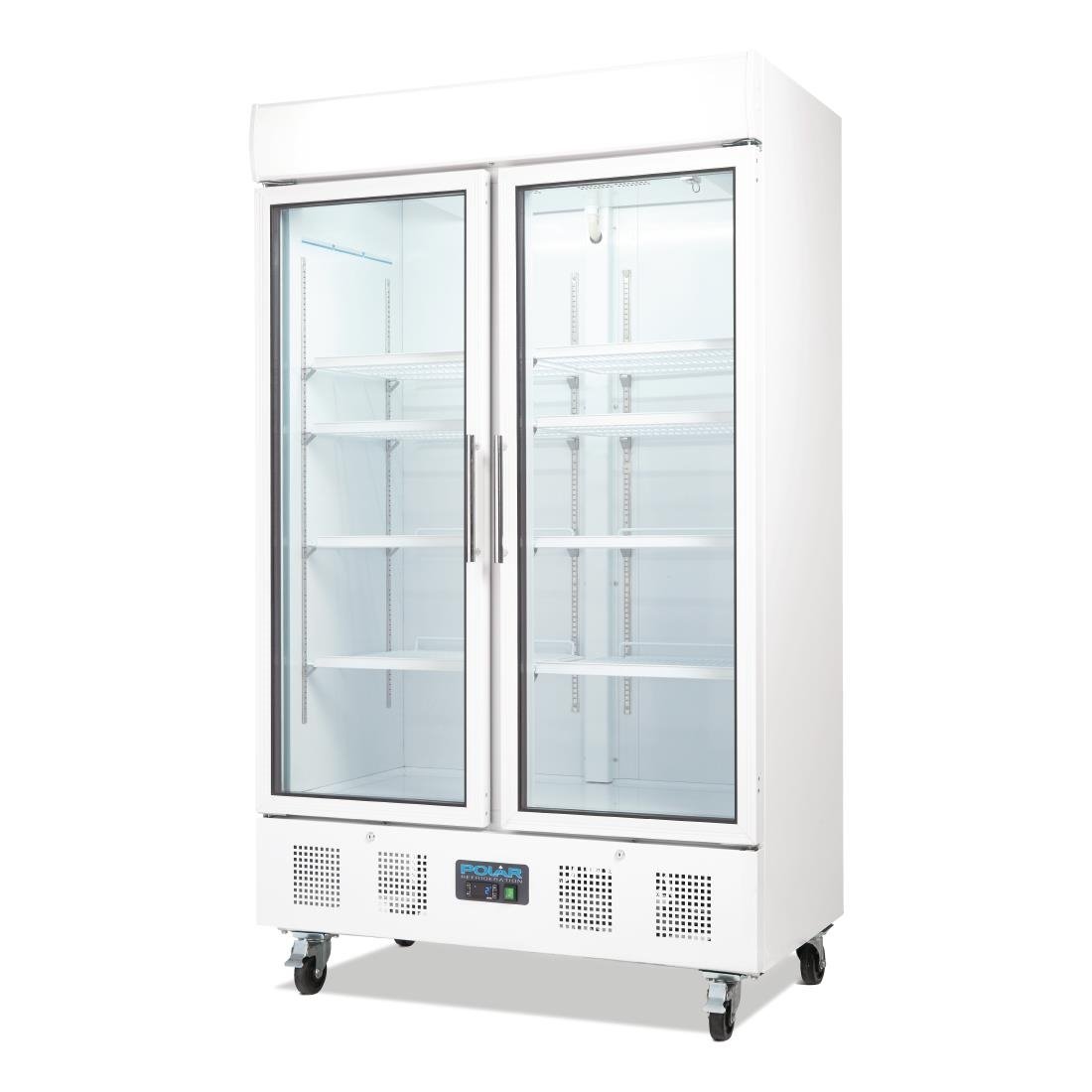 Polar GH219-A  Gastro Display Glass Door Fridge - 1200L / W1340-D810-H2000 mm