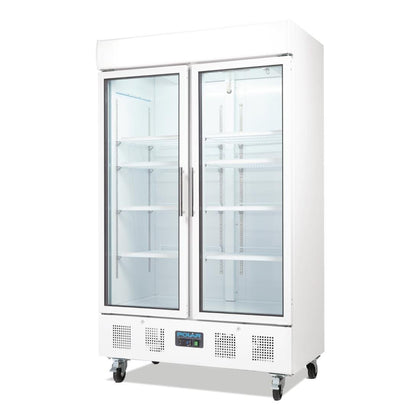 Polar GH219-A  Gastro Display Glass Door Fridge - 1200L / W1340-D810-H2000 mm