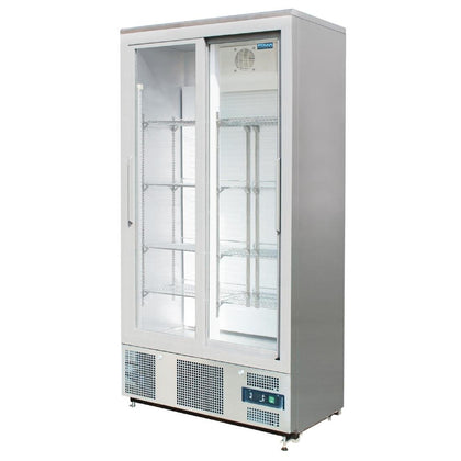 Polar CK478-A Double Door Back Bar Display Coolers Sliding Doors - 490L / 130Kg / W920-D520-H1872 mm