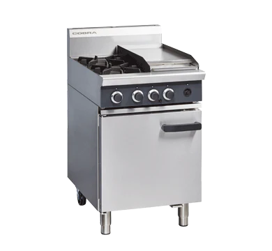 Cobra CR6C_NAT 600mm Two Burner n Griddle Gas Range Static Oven