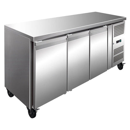 Thermaster FE3100TN S/S Three Door Bench Fridge 386L 1795mm