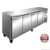 FED/GN4100TN/GN4100TN TROPICALISED 4 Door Gastronorm Bench Fridge