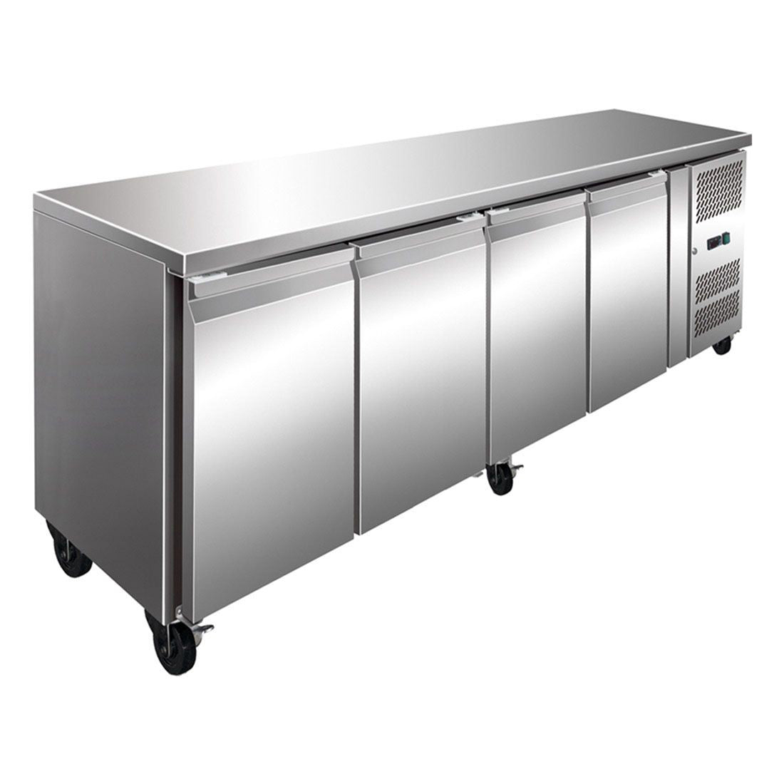 Thermaster FE4100TN S/S Four Door Bench Fridge 511L  2230W