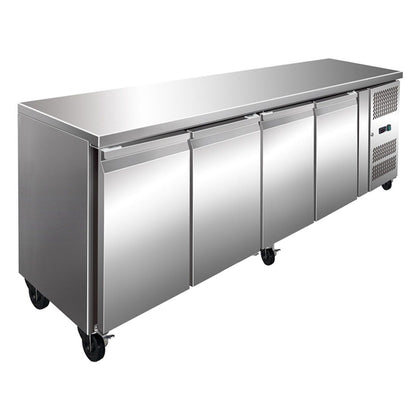 Thermaster FE4100TN S/S Four Door Bench Fridge 511L  2230W