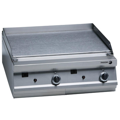 FED FTG9-10L Fagor 900 series natural gas mild steel 2 zone fry top, Gas Griddle / 850x900x320 / 2+2Y Warranty
