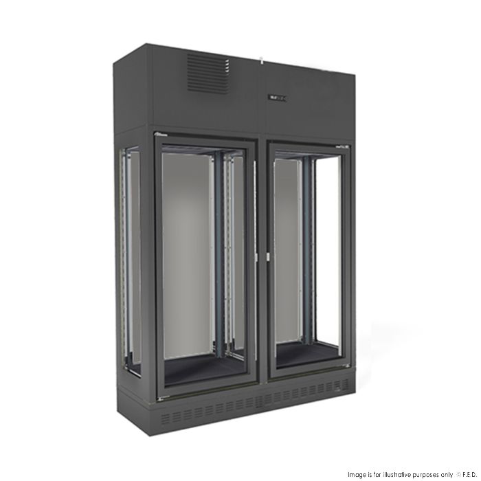 Fagor FWC-2602-1WB Fagor Single Zone 2 Doors Black Wall-Mounted Wine Cellar