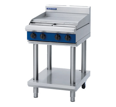 Blue Seal G514B-LS Leg Stand Gas Cooktop 600mm Griddle