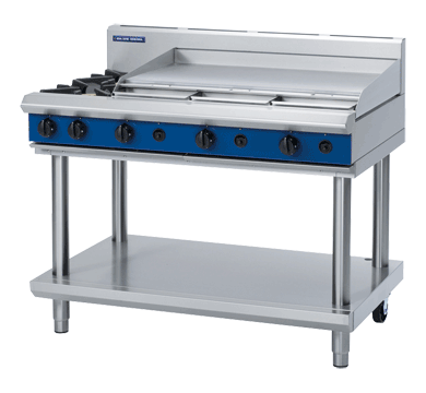 Blue Seal Evolution Series G518A-LS Gas Cooktops/Griddles 8 Burner Leg Stand 1200mm