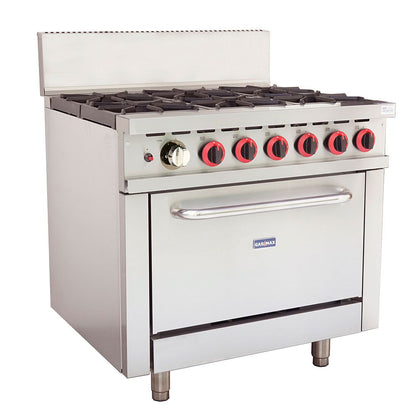 Gasmax  GBS6T 6 Burner With Oven Flame Failure