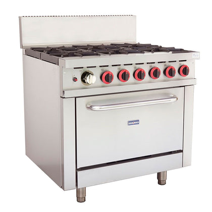 Gasmax GBS6TLPG 6 Burner With Oven Flame Failure
