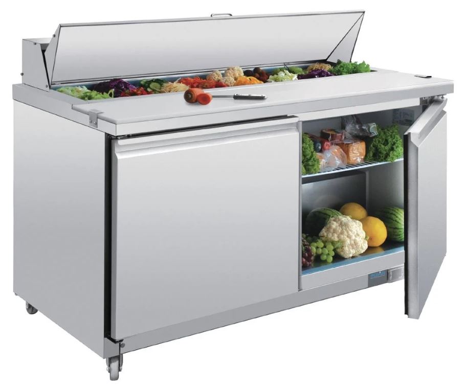 Polar GD883-A Double Door Megatop Preparation Counters - 527L / 159Kg / W1555-D760-H1097 mm