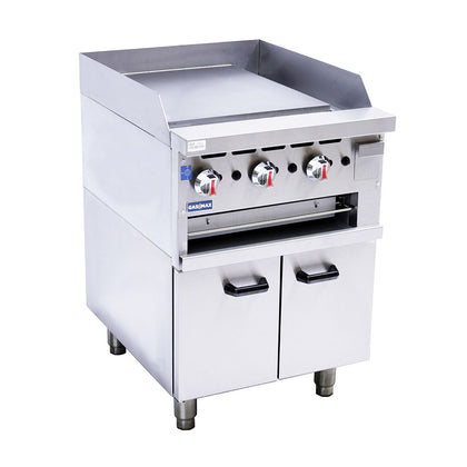 GasMax GGS-24 Gas Griddle and Gas Toaster with Cabinet