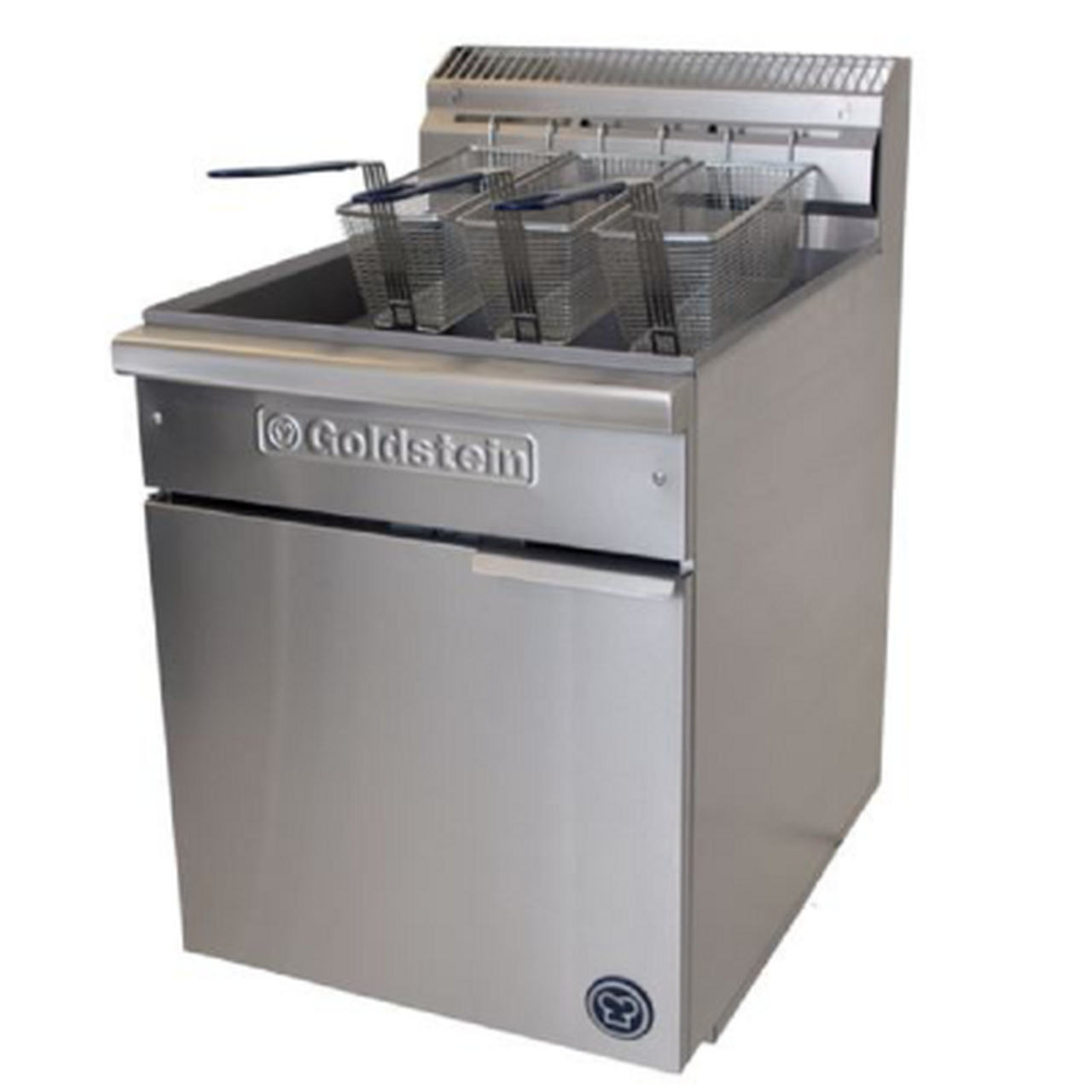 Goldstein VFG24L_LPG Single V Pan Gas Fryer 3 Baskets LPG / 36L / Mj: 127 / 90Kg / W600-D800-H1120 mm