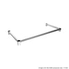 Kitchen Knock ALB0670 bench leg brace for 600x700
