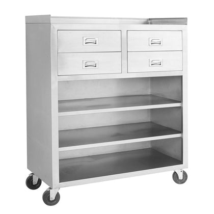 FED MS116 Mobile cabinet with 4 Drawers and 3 Shelves / 1160x540x1400