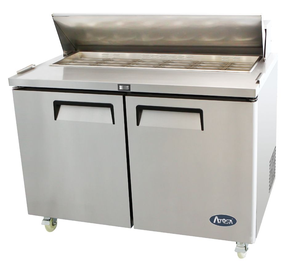 ATOSA MSF8302 2 Doors Sandwich prep Fridge 379L